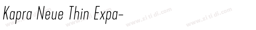 Kapra Neue Thin Expa字体转换